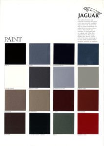 Jaguar Xf Colour Chart